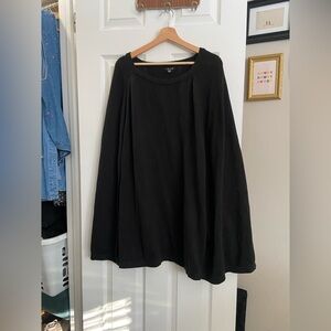 Iman Knit Cape Poncho Sweater (Fur collar listed on tag not included)